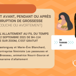vivre l'allaitement au fil du temps
