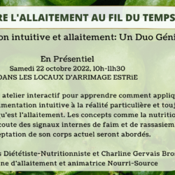 Vivre l'allaitement au fil du temps